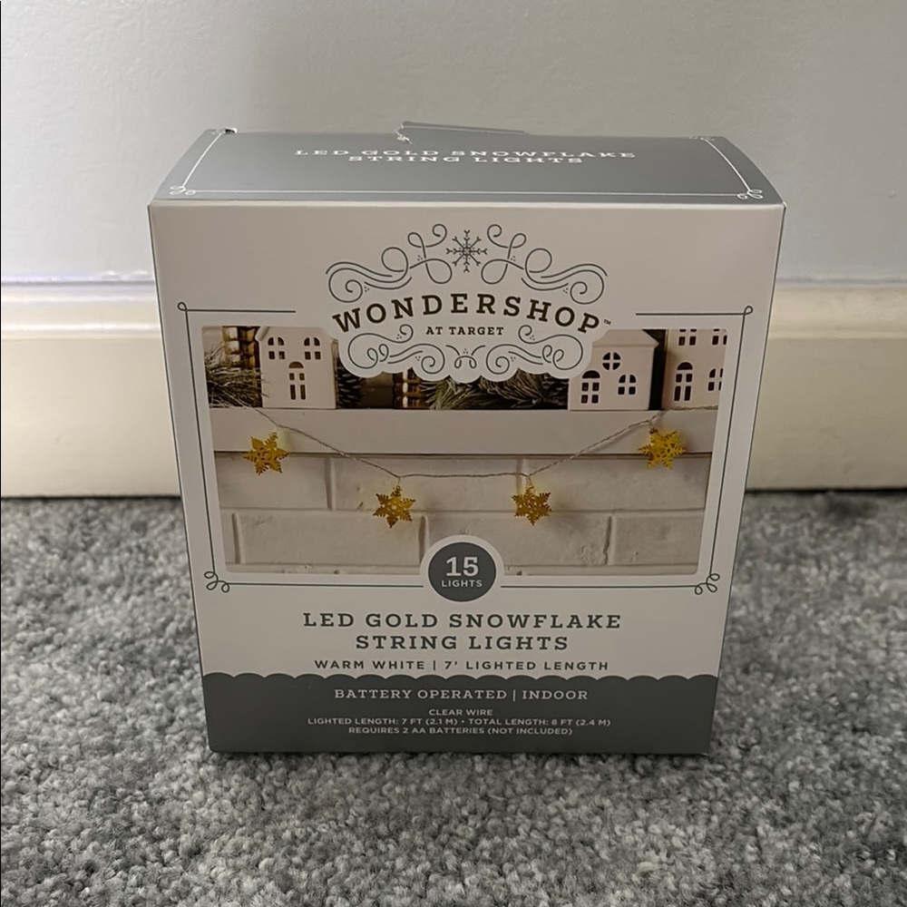 Wondershop Gold and White Holiday String Lights
